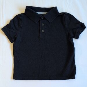 old navy blue stretch cotton pique short sleeve polo shirt  3T toddler boys